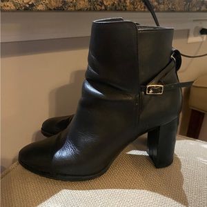 Banana Republic Black Leather Ankle Boots